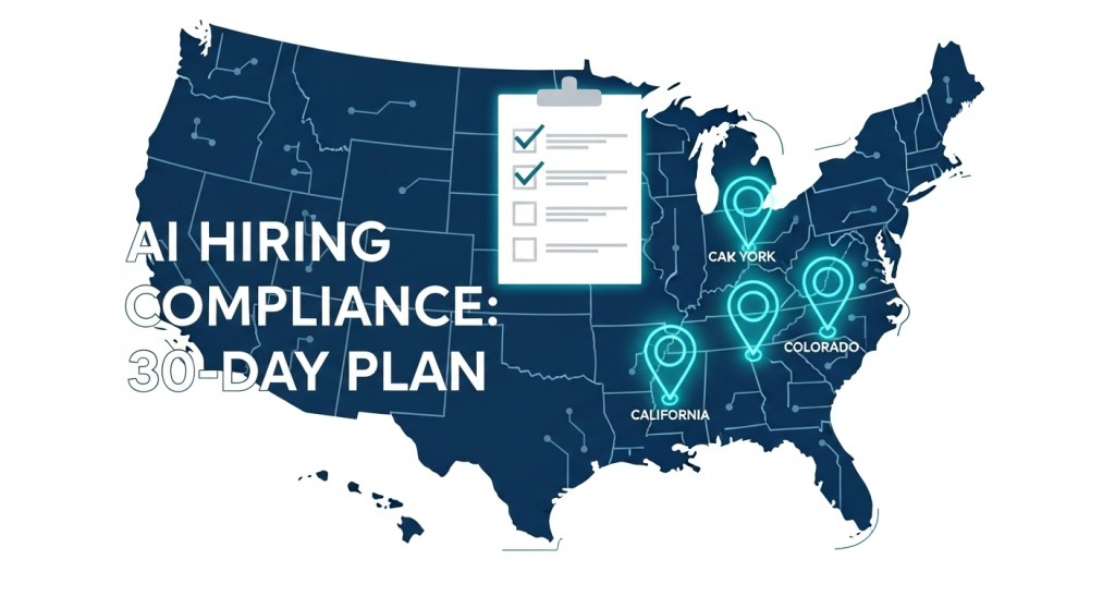 AI Hiring Compliance in 2025–2026: The Recruiter’s 30‑Day Plan (NYC LL 144, California regs, Colorado delay)
