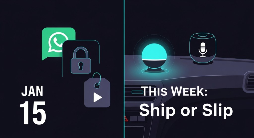 This Week in AI Assistants (Jan 5, 2026): WhatsApp’s Jan 15 Lockdown, Alexa+ Bookings, and Gemini In‑Car — 7 Founder&nbsp;To‑Dos